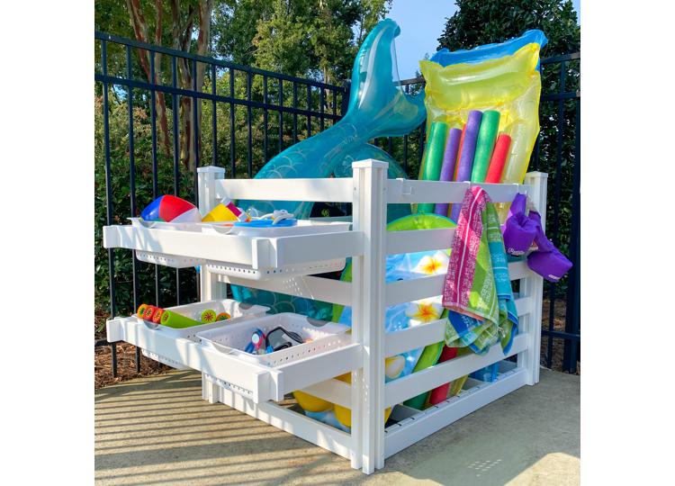 Vinyl Poolside Organizer (White)
